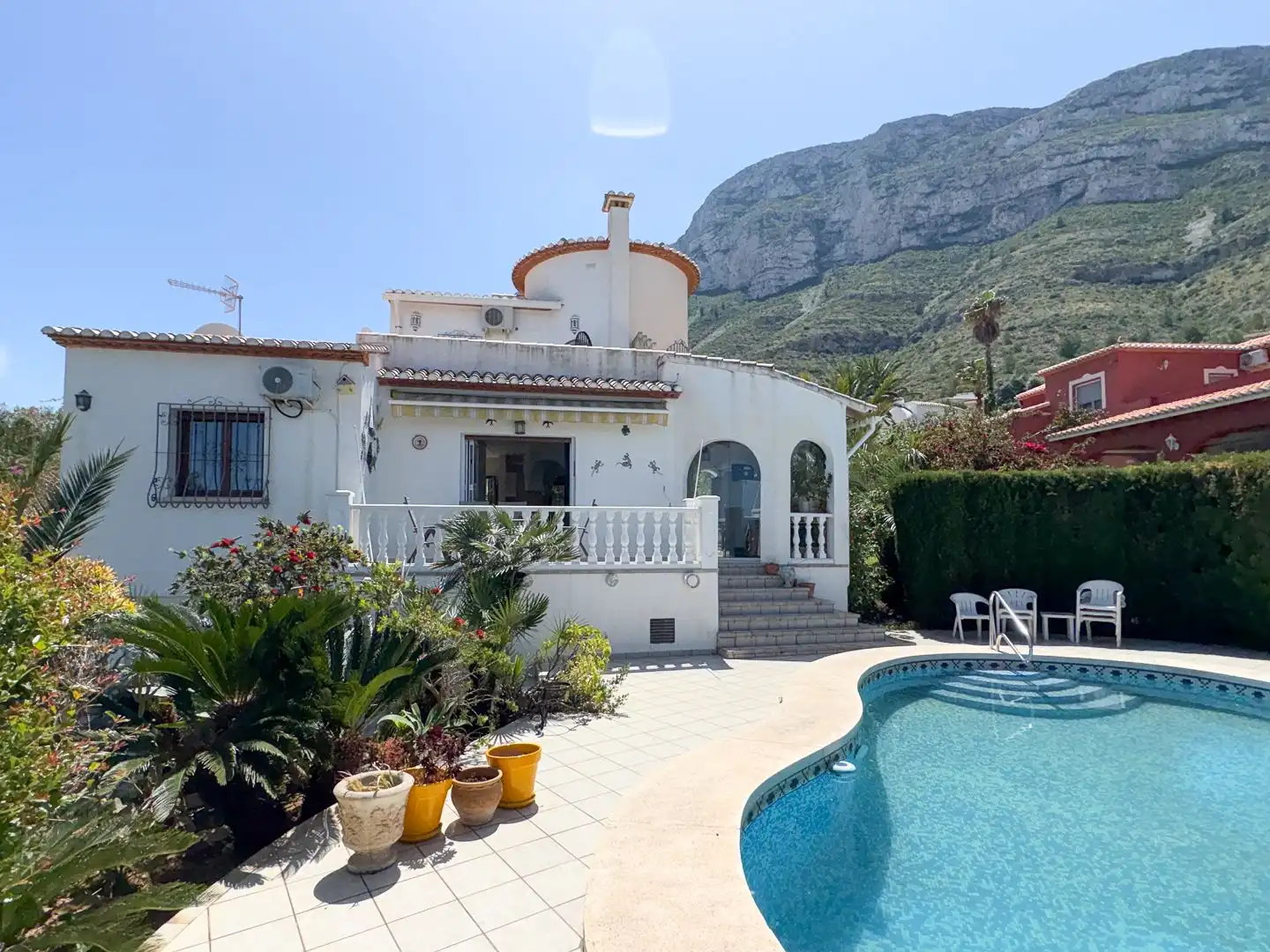 Vista exterior de Casa o chalet en venta en Dénia con Aire acondicionado, Calefacción y Jardín privado
