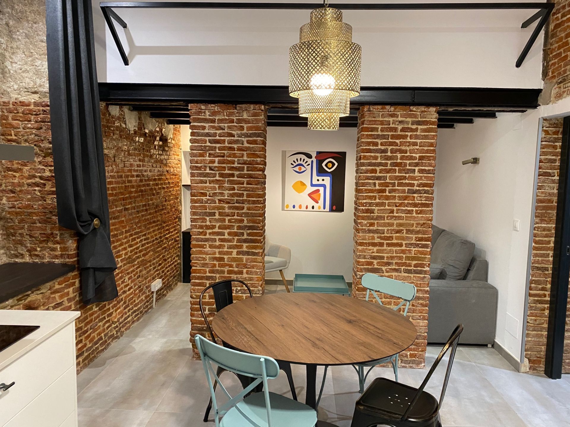 Dining room of Flat to rent in  Madrid Capital  with Heating and Furnished
