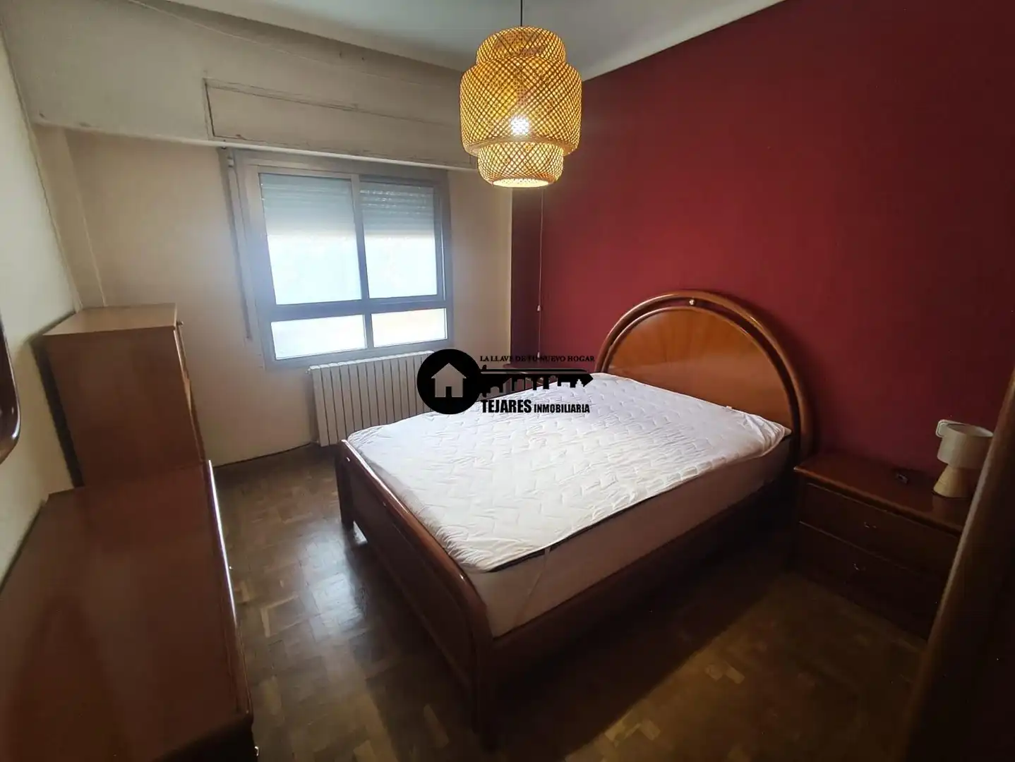Bedroom of Flat for rent in Albacete  with Heating, Parquet flooring and Balcony
