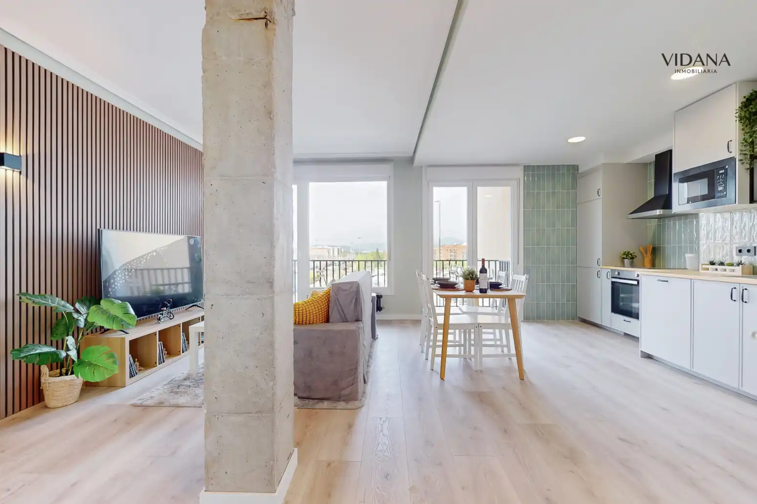 Sala de estar de Piso en venta en  Pamplona / Iruña con Calefacción, Parquet y Terraza