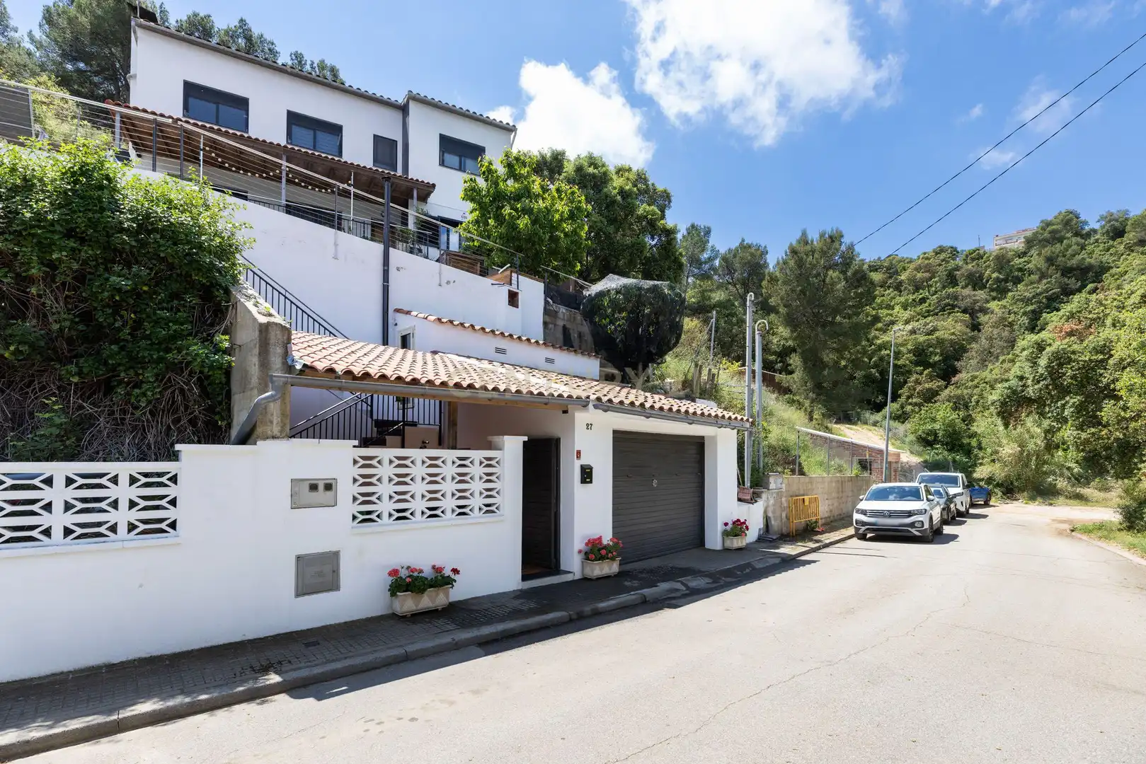 Vista exterior de Casa o chalet en venta en Palafolls con Aire acondicionado, Jardín privado y Piscina