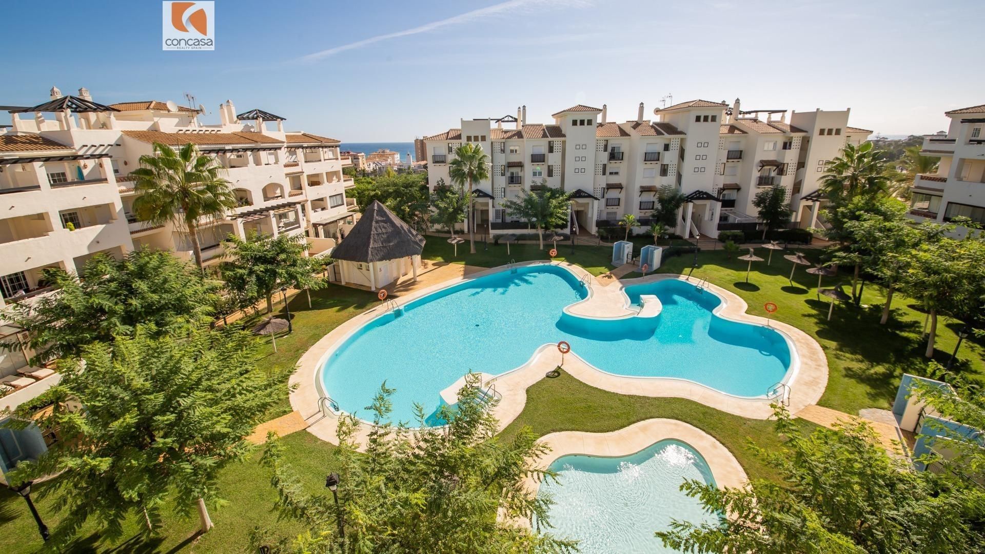 Exterior view of Flat for sale in Manilva  with Air Conditioner, Private garden and Terrace