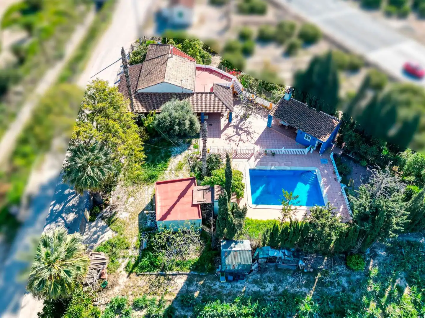 Außenansicht von Haus oder Chalet zum Verkauf in Orihuela mit Privatgarten, Abstellraum und Schwimmbad