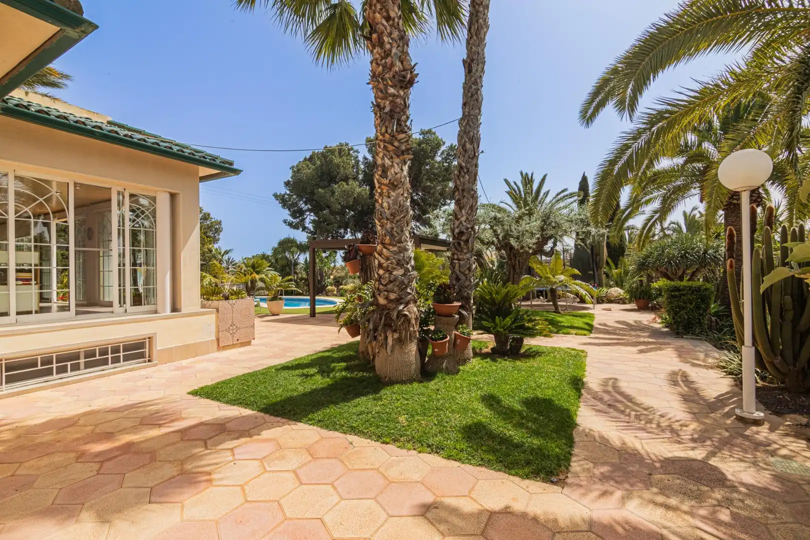 Jardín de Casa o chalet en venta en Elche / Elx con Jardín privado, Terraza y Piscina
