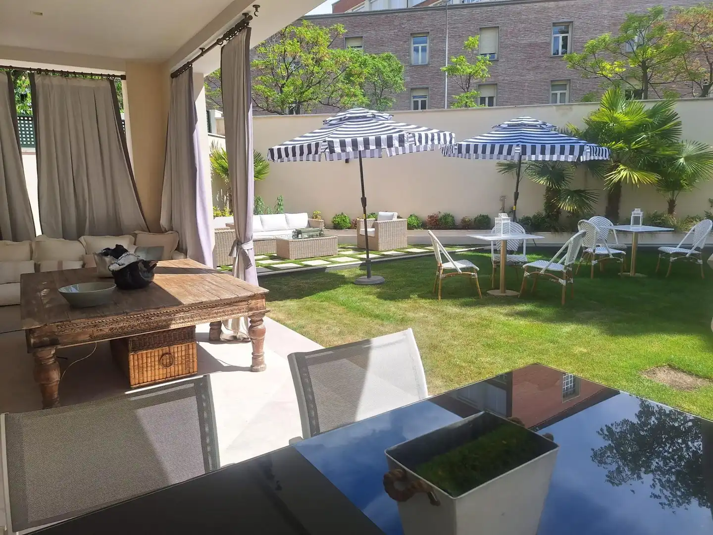 Terrasse von Haus oder Chalet zur Miete in Madrid mit Klimaanlage, Heizung und Privatgarten