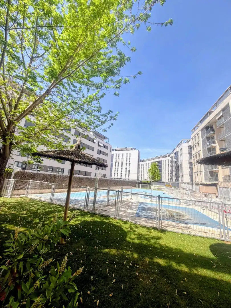 Swimming pool of Flat for sale in Madrid  with Air Conditioner, Heating and Private garden
