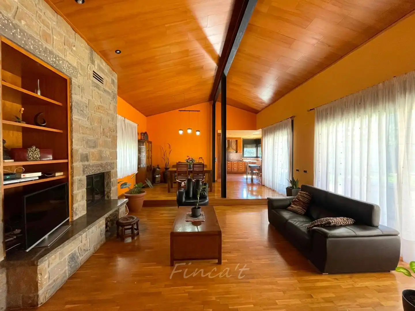 Wohnzimmer von Haus oder Chalet zum Verkauf in Moià mit Heizung, Ofen und Internet