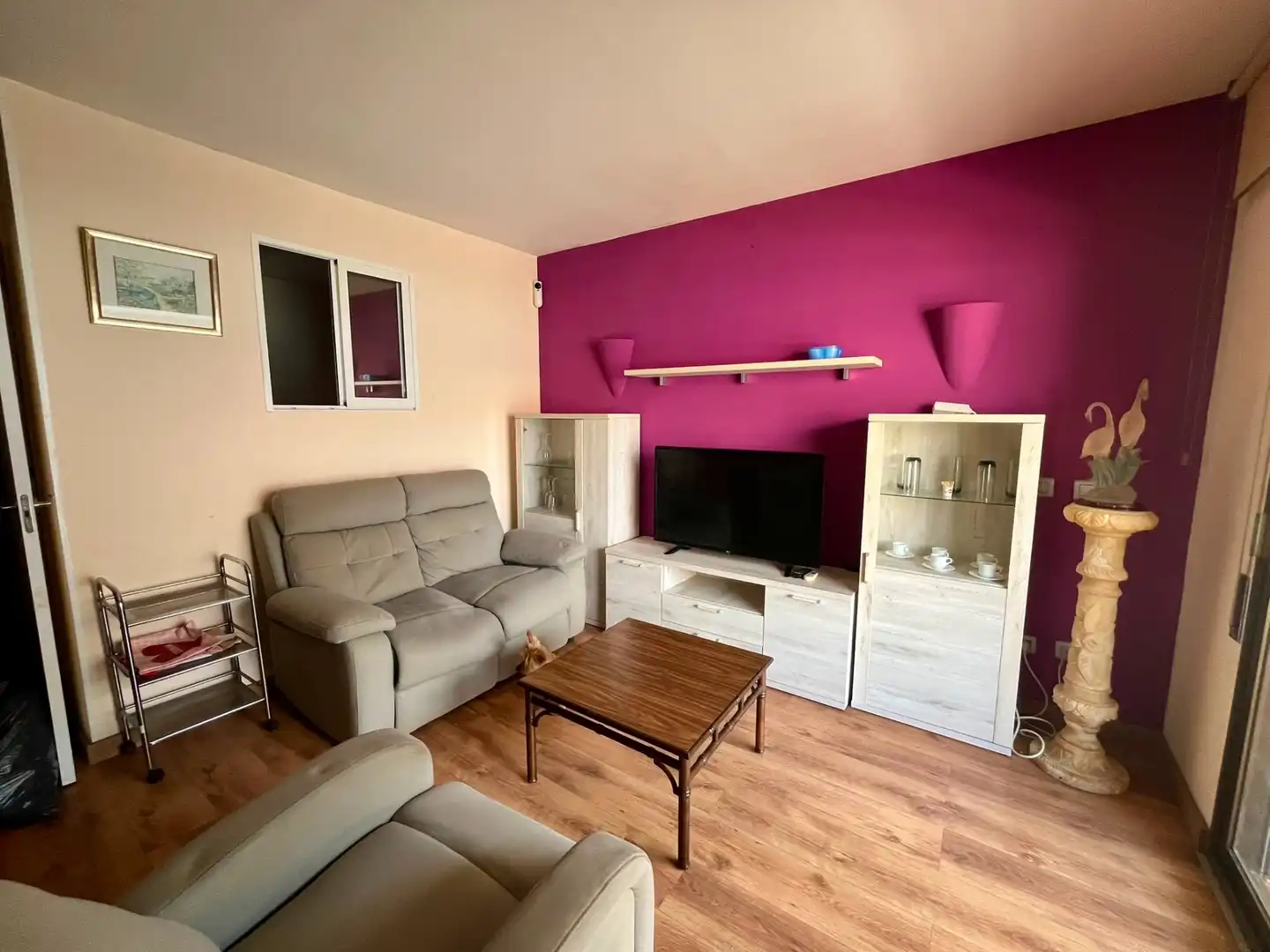 Sala de estar de Apartamento en venta en L'Estartit con Aire acondicionado, Terraza y Amueblado