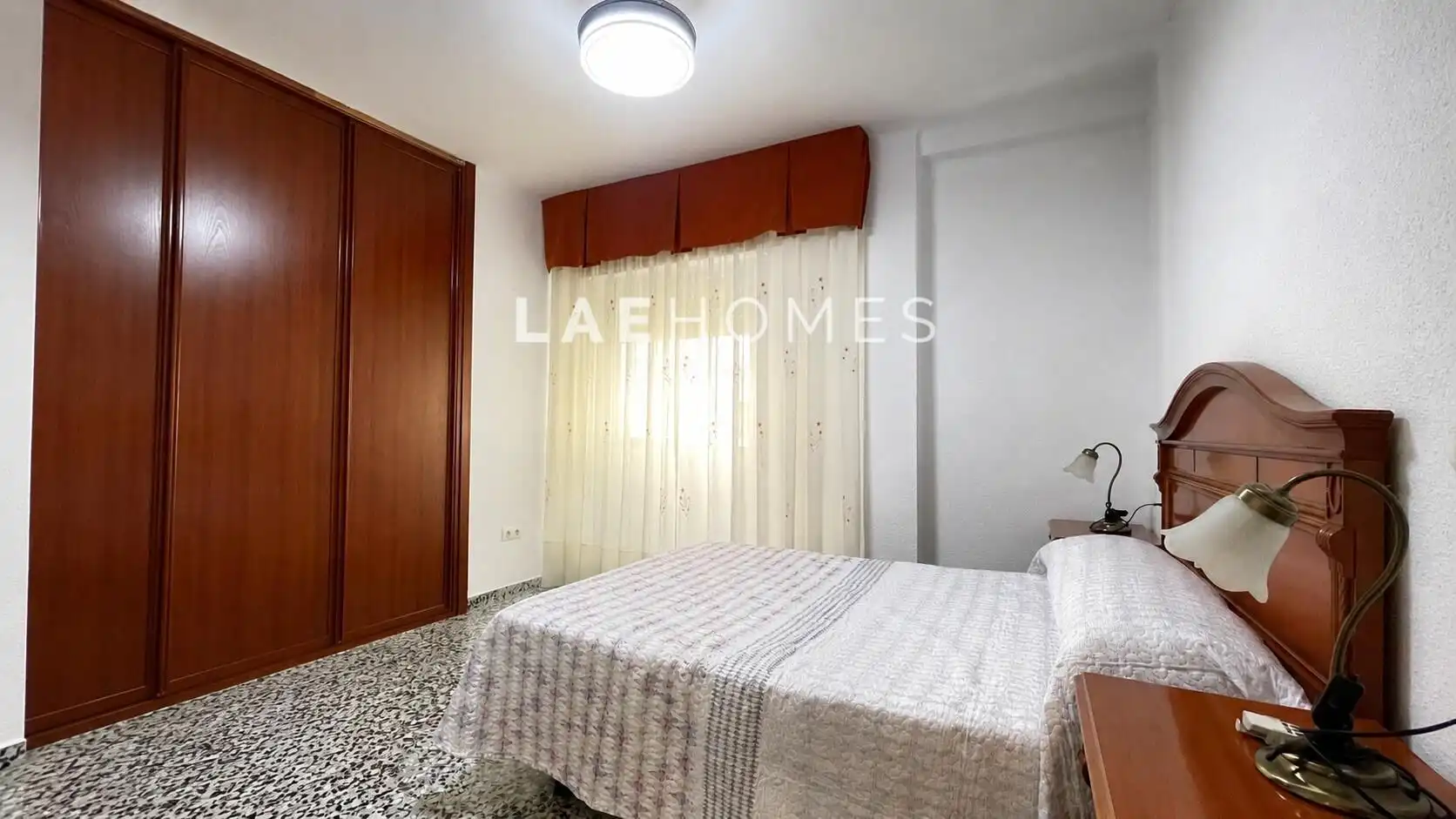 Schlafzimmer von Wohnung zur Miete in Málaga mit Klimaanlage, Heizung und Möbliert