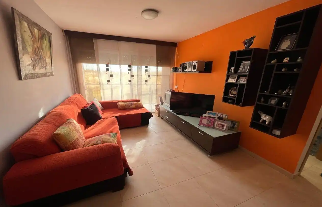 Sala d'estar de Apartament en venda en La Ràpita amb Calefacció, Terrassa i Moblat