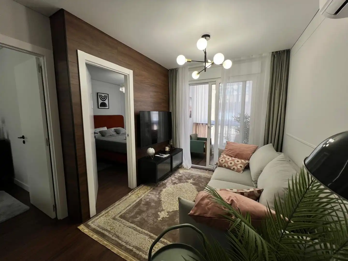 Sala de estar de Apartamento de alquiler en Torrevieja con Aire acondicionado, Calefacción y Terraza