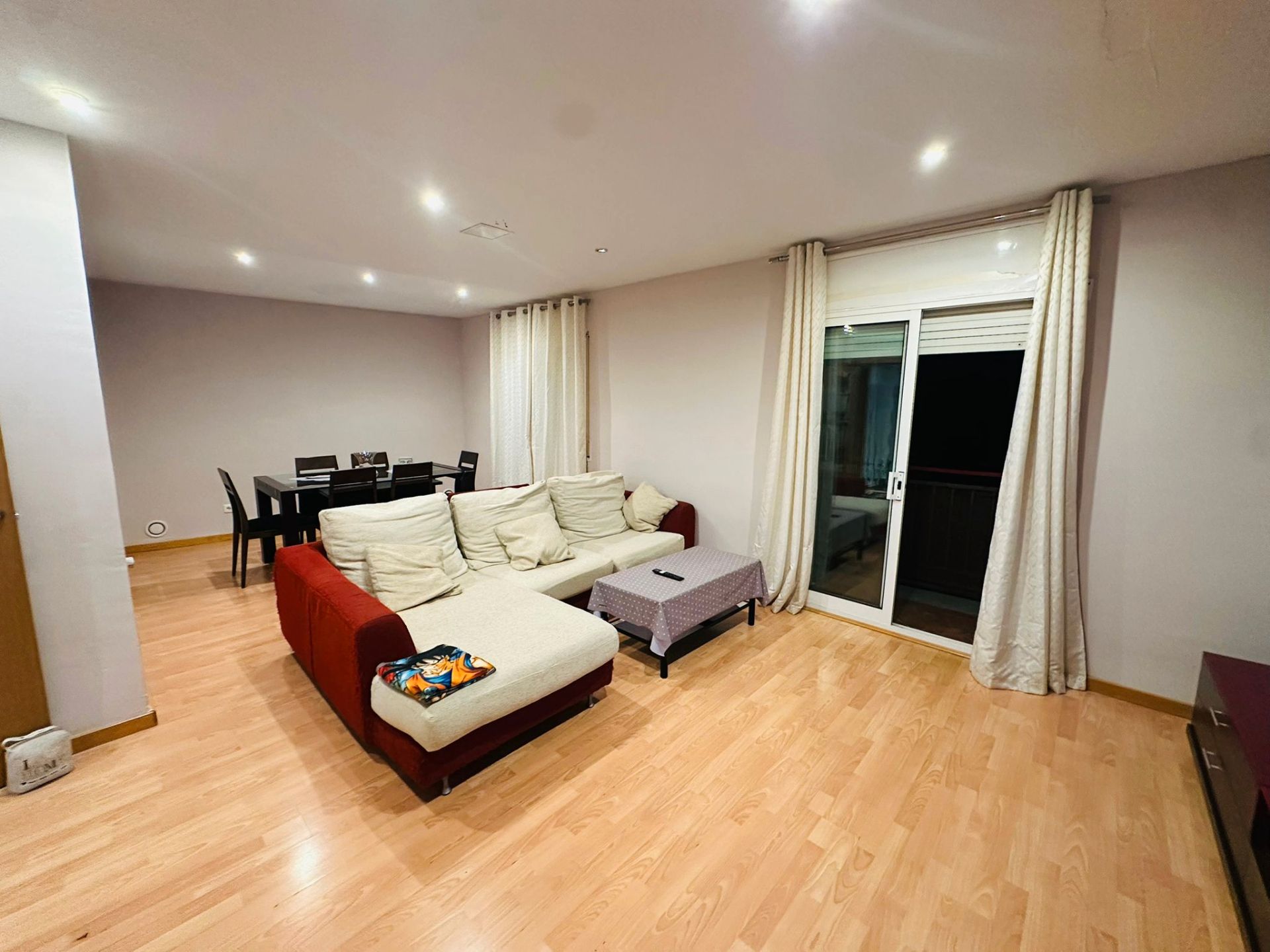 Living room of Flat for sale in  Tarragona Capital  with Heating, Parquet flooring and Terrace