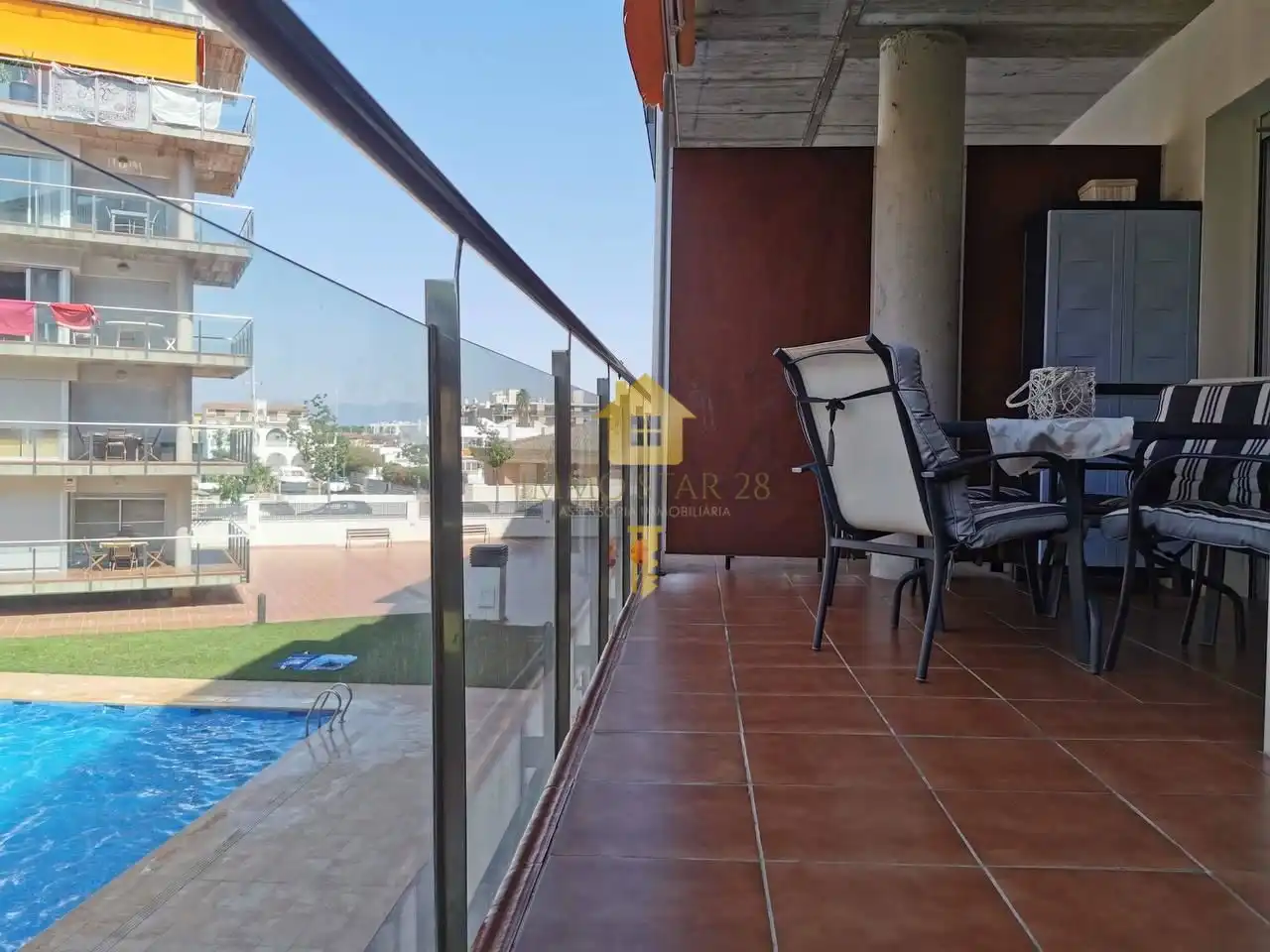 Terraza de Piso de alquiler en Roses con Aire acondicionado, Terraza y Trastero