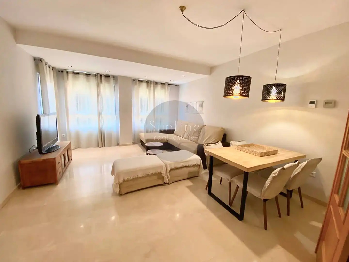 Living room of Flat for rent in Valencia  with Air Conditioner, Terrace and Storage room