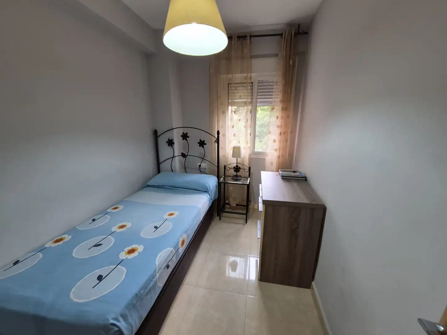 Schlafzimmer von Wohnung zur Miete in Málaga mit Klimaanlage und Möbliert