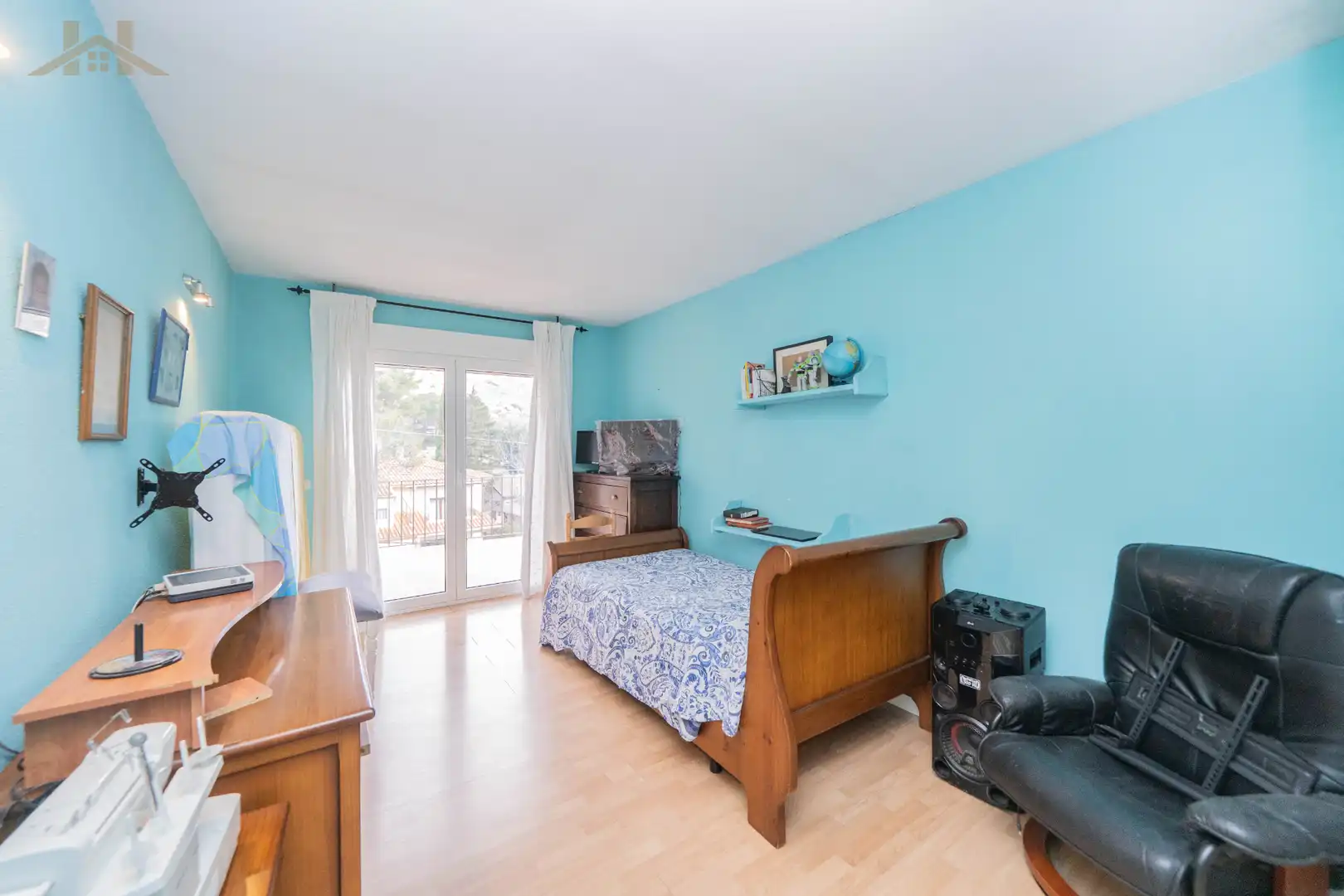 Bedroom of Houses for sale in Manzanares El Real  with Heating, Private garden and Storage room