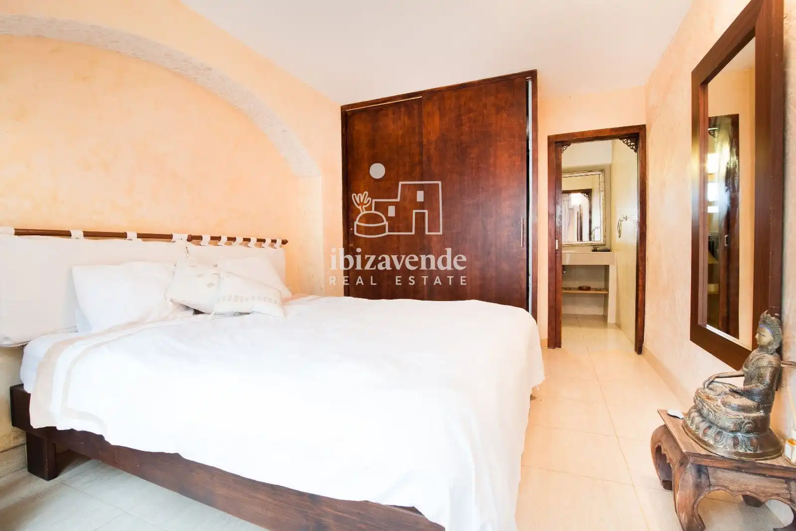 Bedroom of Houses for sale in Santa Eulària des Riu  with Air Conditioner, Private garden and Terrace