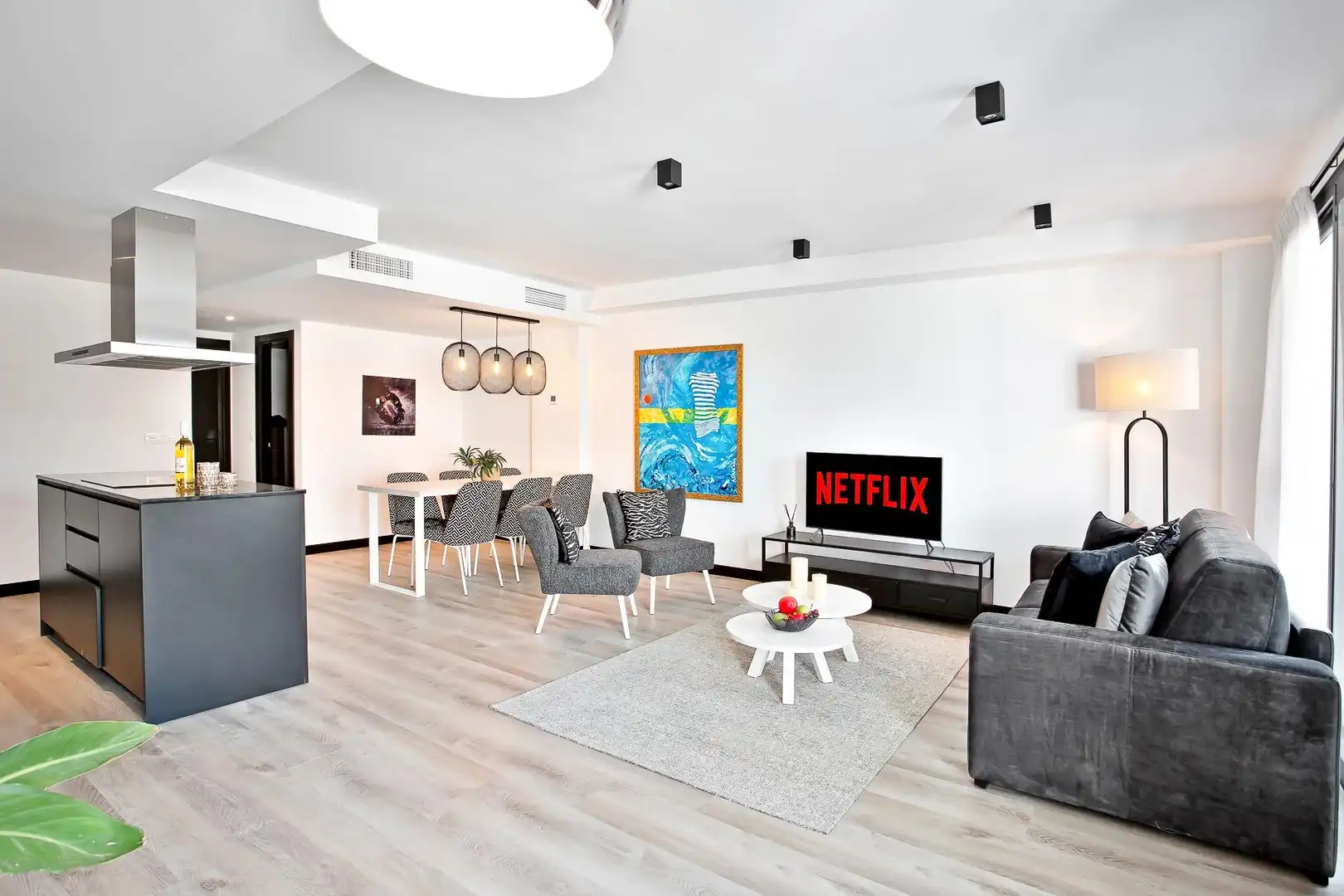 Sala d'estar de Apartament en venda en Mijas amb Aire condicionat, Calefacció i Jardí privat