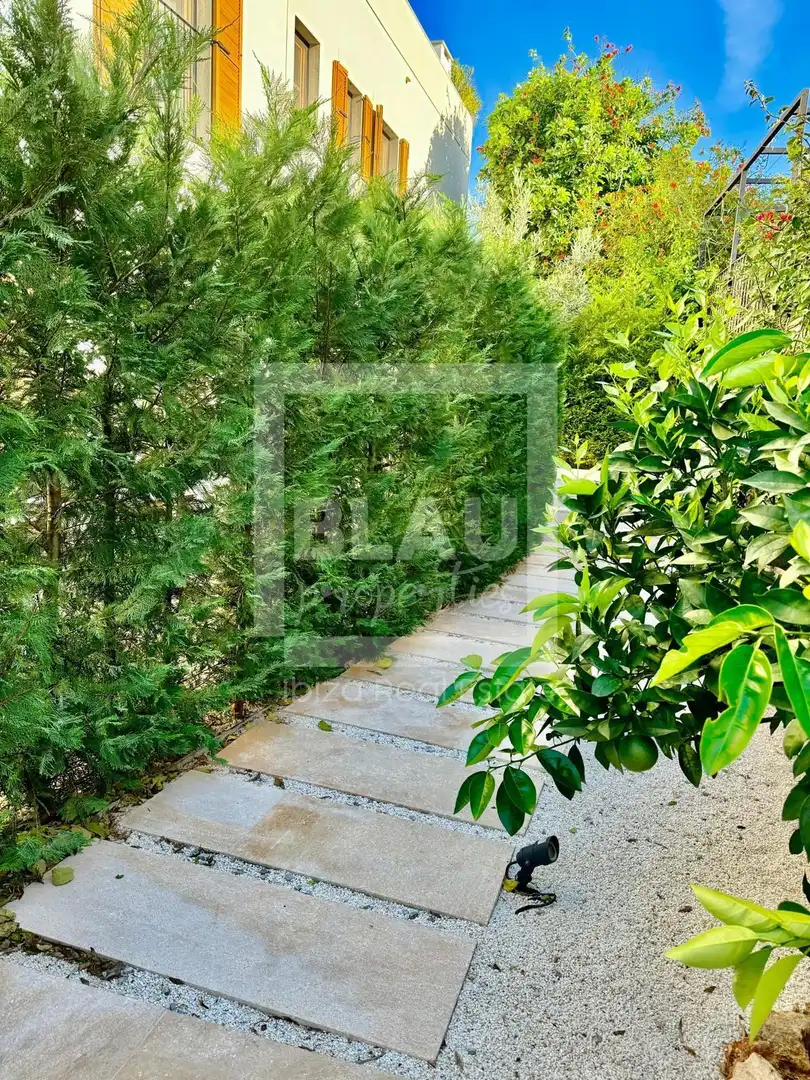 Garden of Flat for rent in Sant Joan de Labritja  with Air Conditioner, Private garden and Furnished