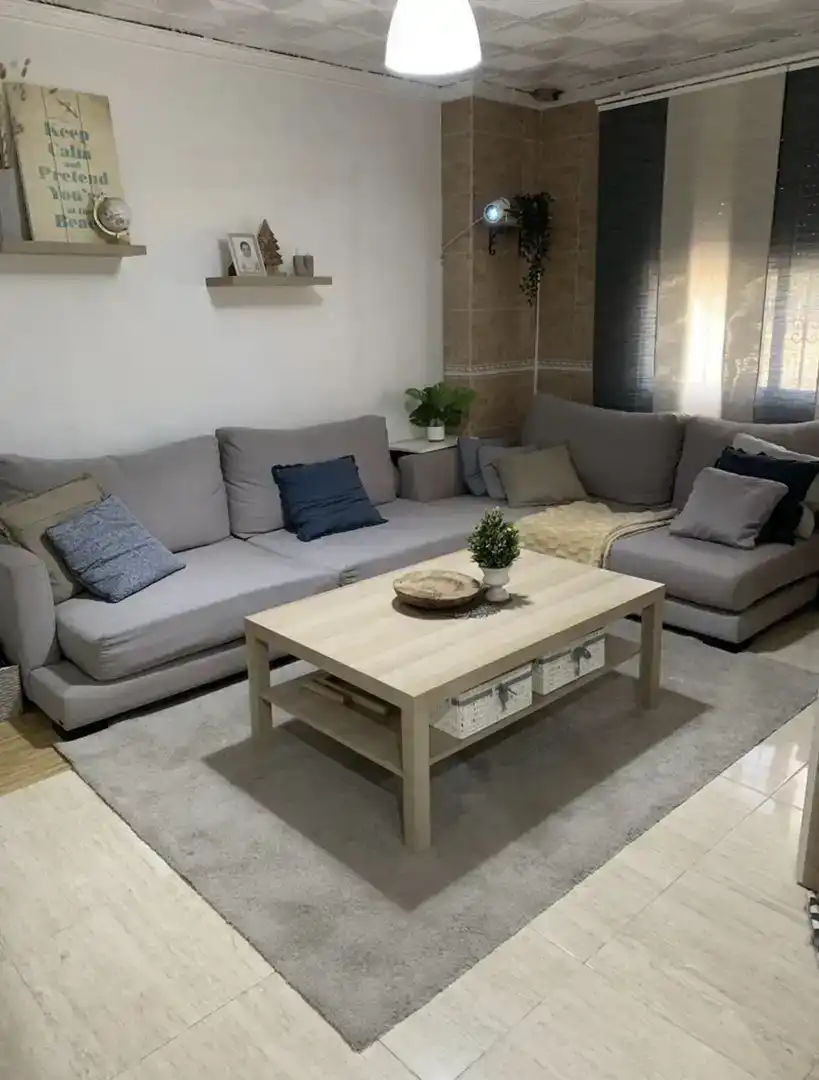 Sala de estar de Piso en venta en Carcaixent con Parquet y Amueblado