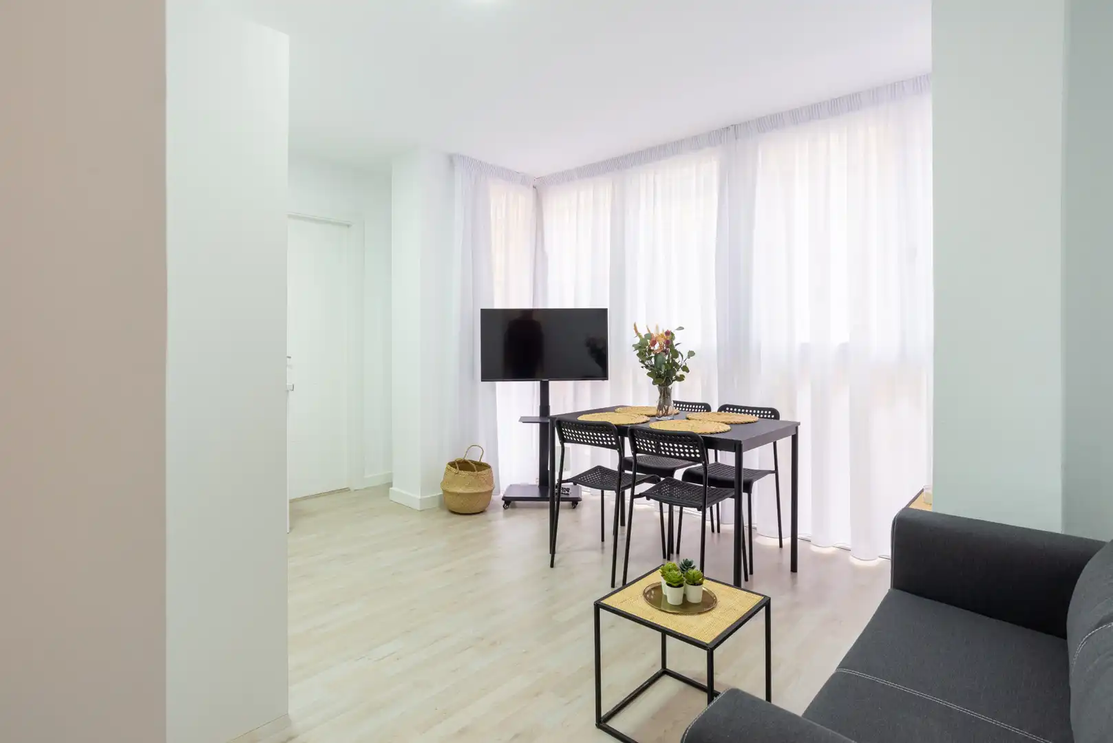 Sala d'estar de Pis en venda en Málaga amb Aire condicionat, Moblat i Internet