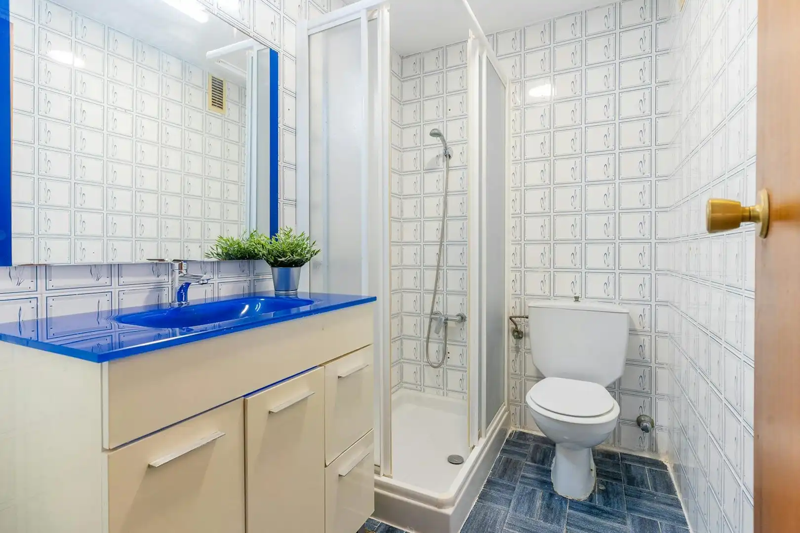 Baño de Piso para compartir en Valencia con Amueblado, Lavadora y TV