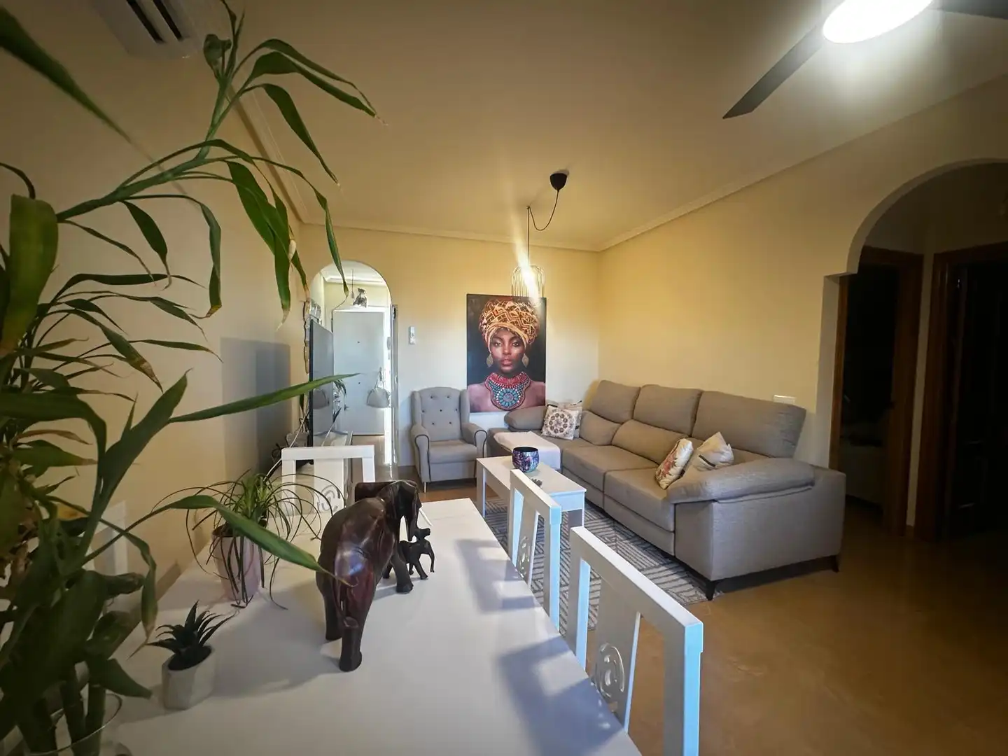 Wohnzimmer von Wohnung zum Verkauf in Pulpí mit Klimaanlage, Terrasse und Möbliert