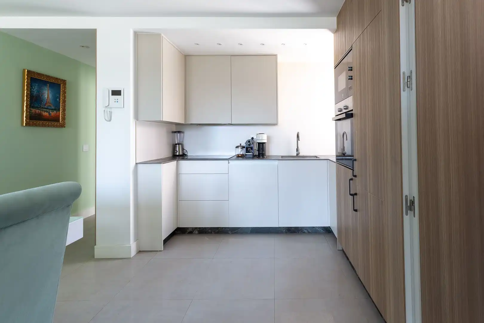 Kitchen of Flat for sale in Málaga  with Air Conditioner, Terrace and Furnished