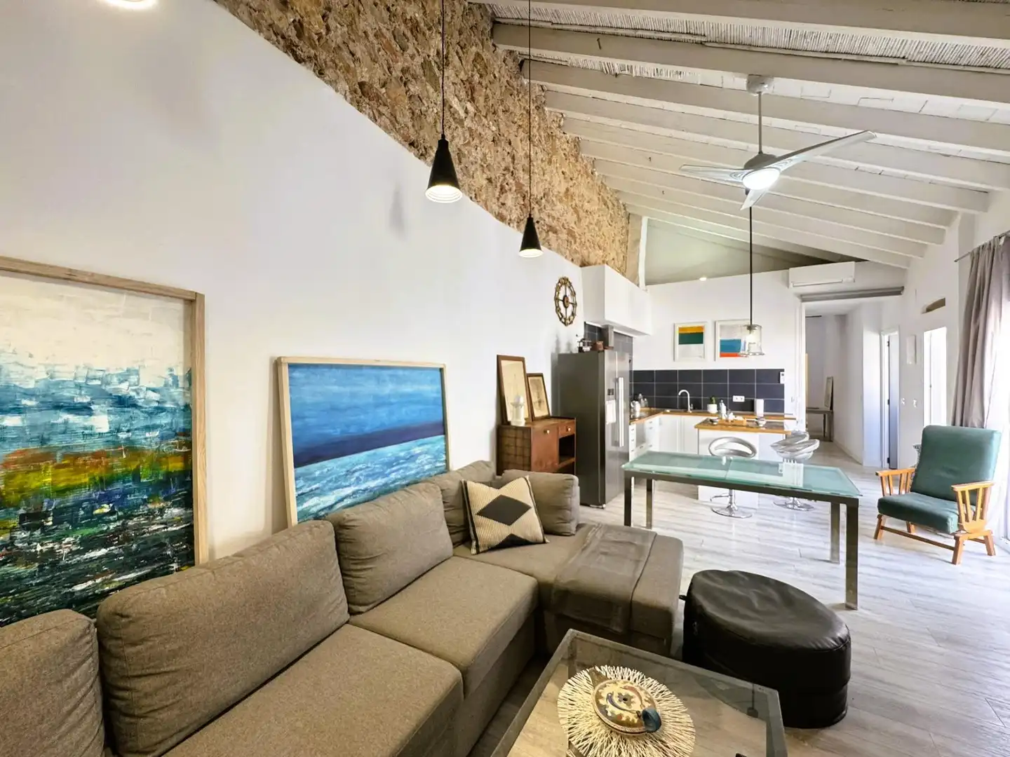 Living room of Country homes for sale in Dénia  with Air Conditioner, Parquet flooring and Terrace