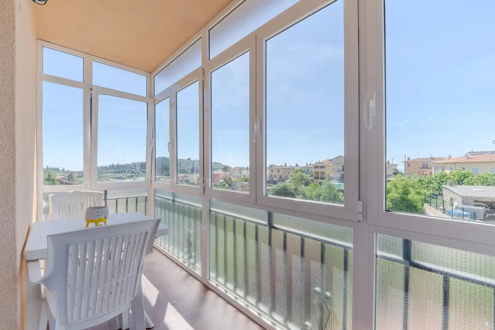Balcony of Houses for sale in Sant Hilari Sacalm  with Heating, Private garden and Terrace