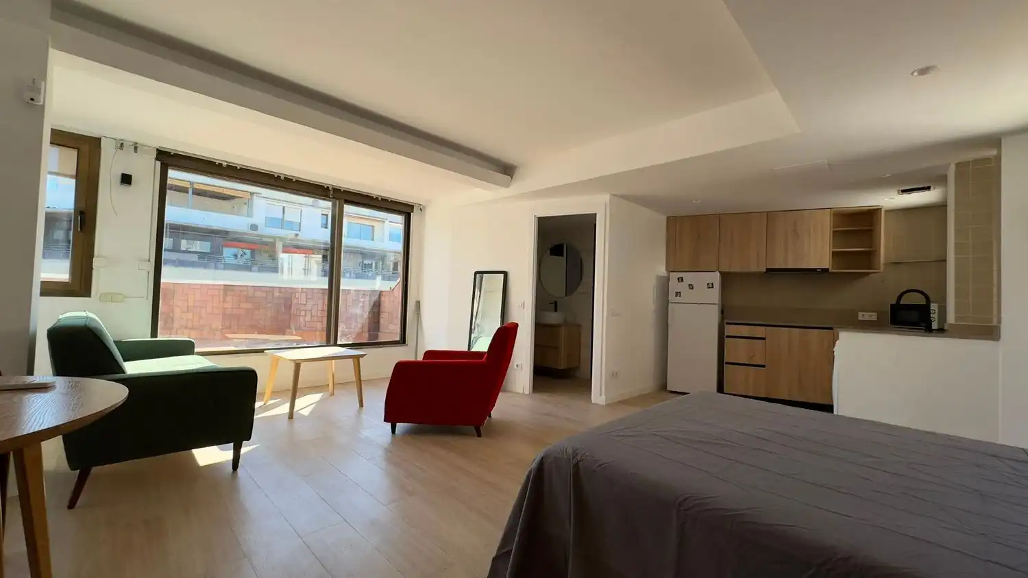 Bedroom of Flat for rent in Barcelona  with Air Conditioner and Terrace