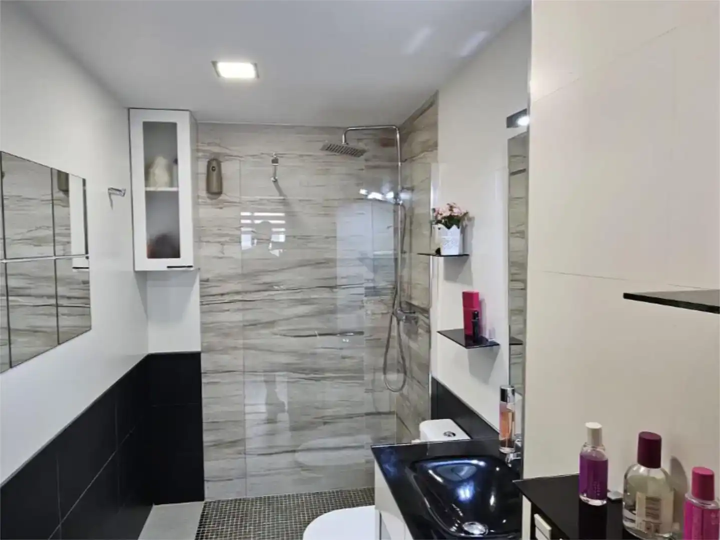 Badezimmer von Wohnung zum Verkauf in Peñíscola / Peníscola mit Klimaanlage und Balkon