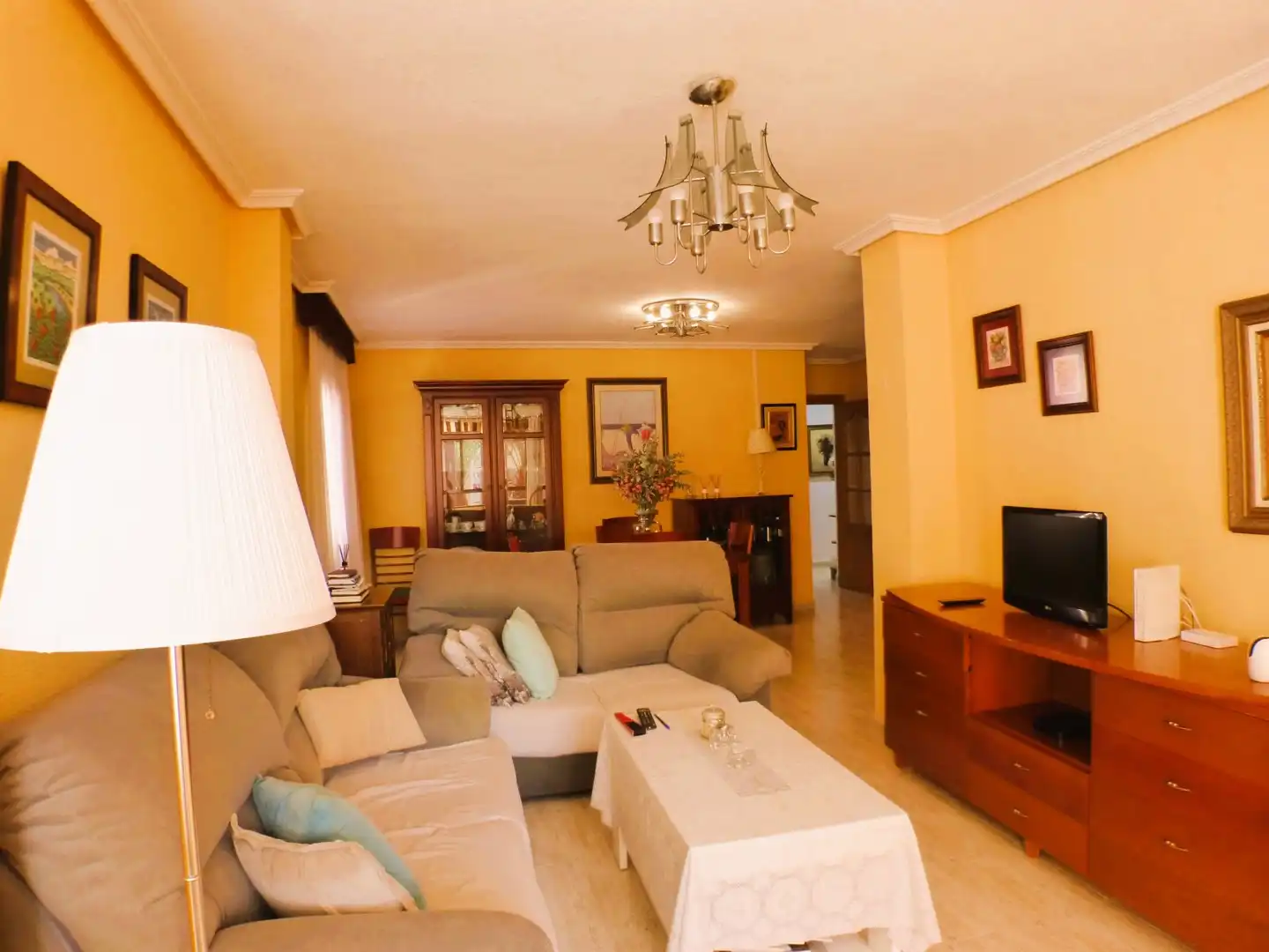 Sala de estar de Apartamento en venta en Alicante / Alacant con Terraza