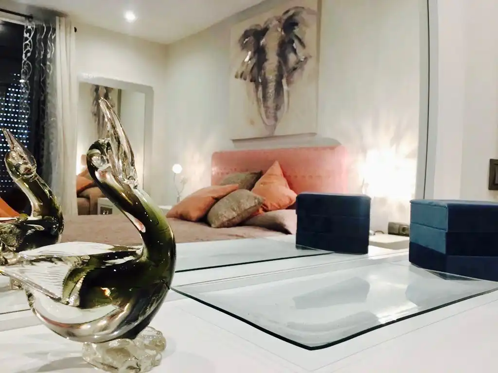 Bedroom of Houses for rent in Estepona  with Air Conditioner, Private garden and Swimming Pool