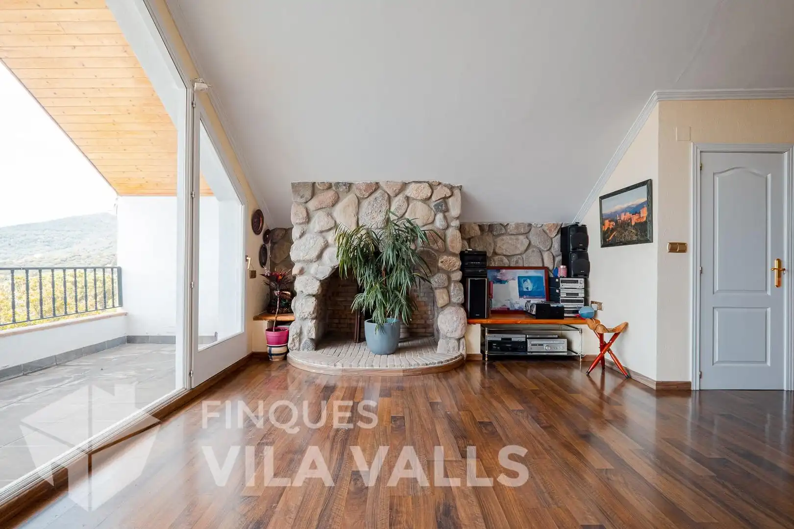 Sala de estar de Casa o chalet en venta en Caldes de Montbui con Aire acondicionado, Jardín privado y Terraza