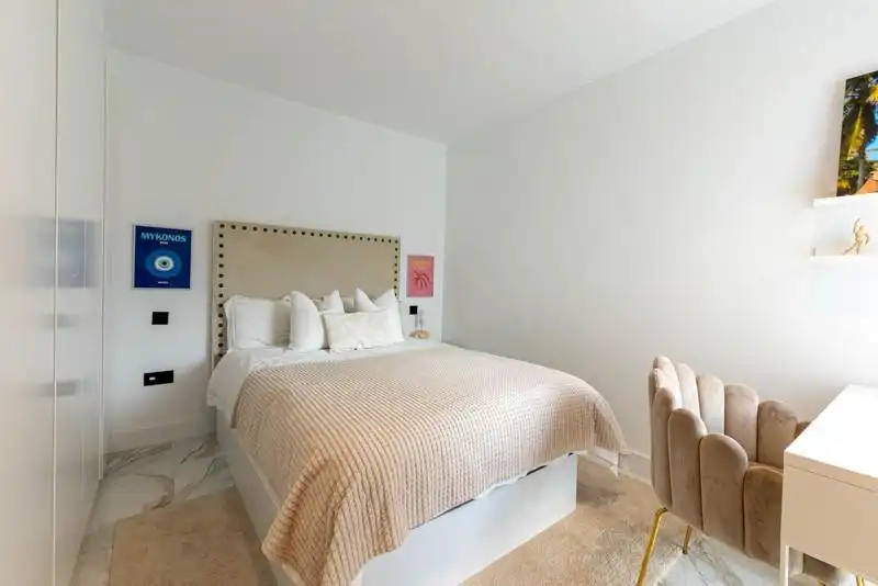 Dormitori de Casa o xalet de lloguer en Mijas amb Aire condicionat, Calefacció i Jardí privat