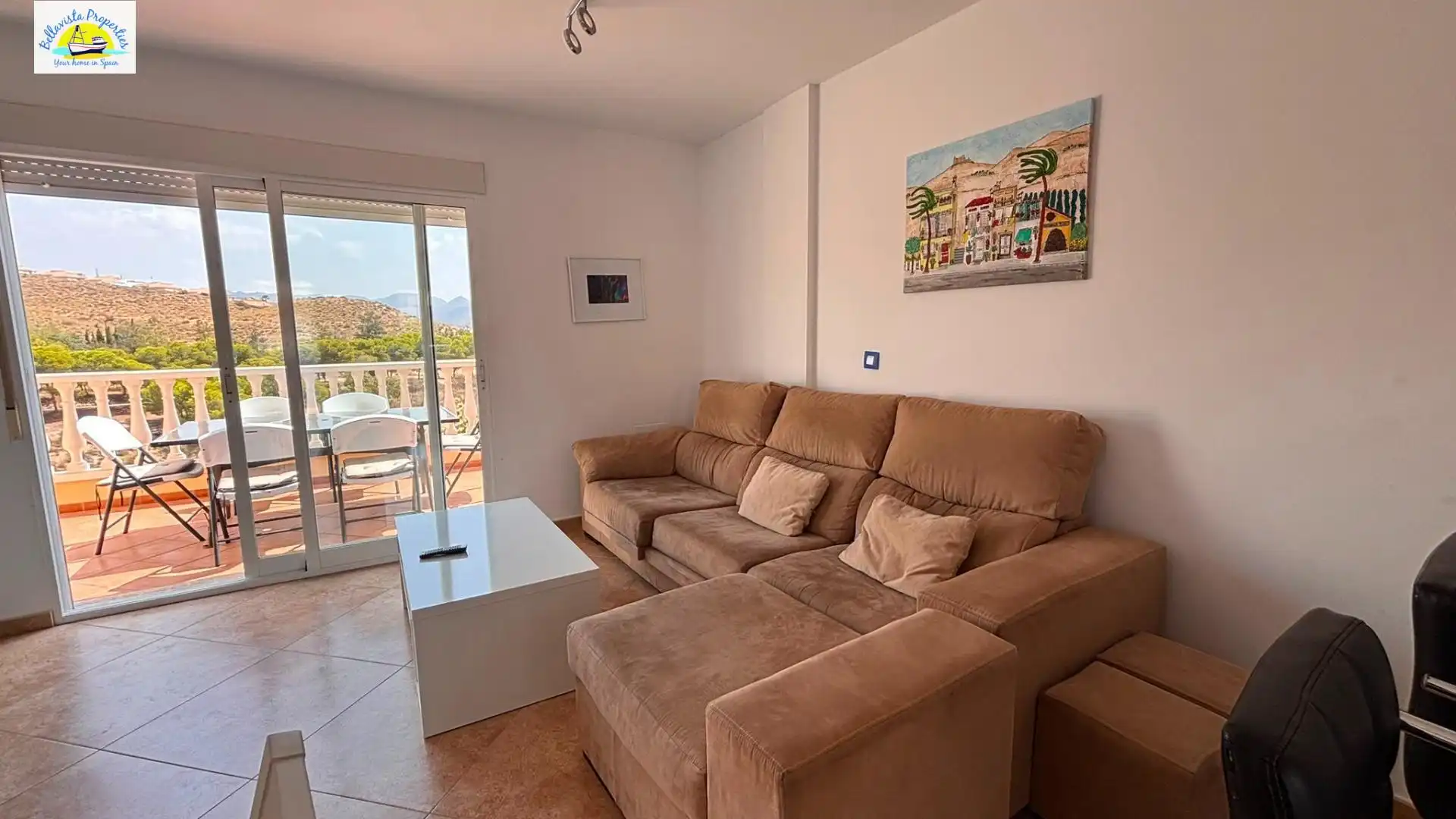 Sala d'estar de Casa o xalet en venda en Mazarrón amb Aire condicionat, Calefacció i Terrassa