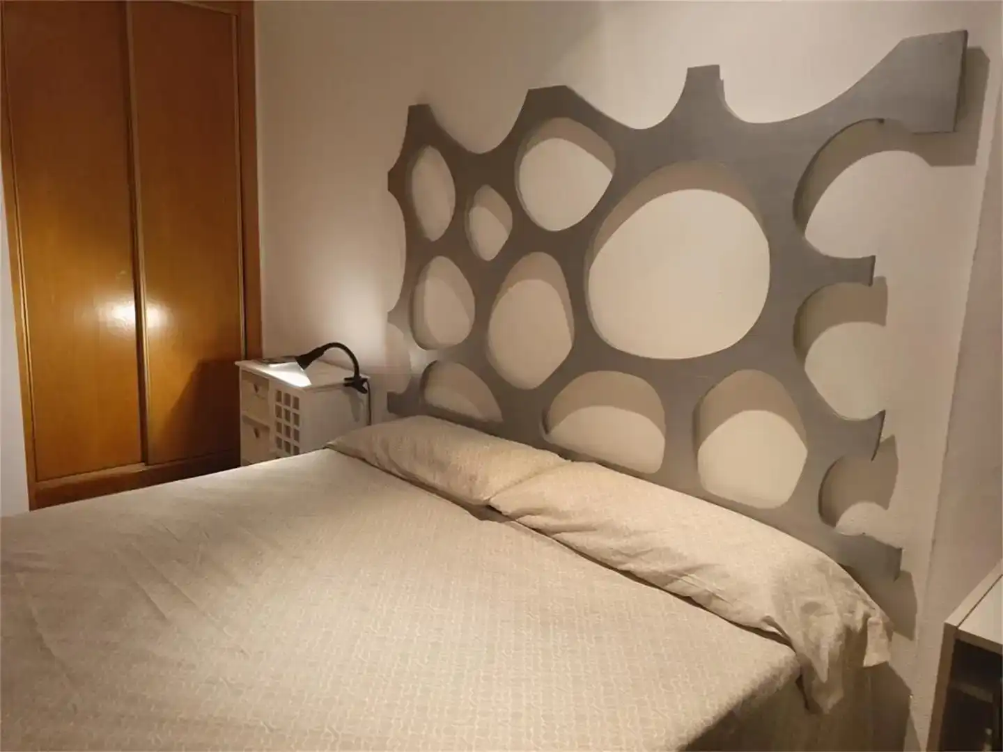 Bedroom of Flat for rent in Vera  with Air Conditioner, Private garden and Furnished
