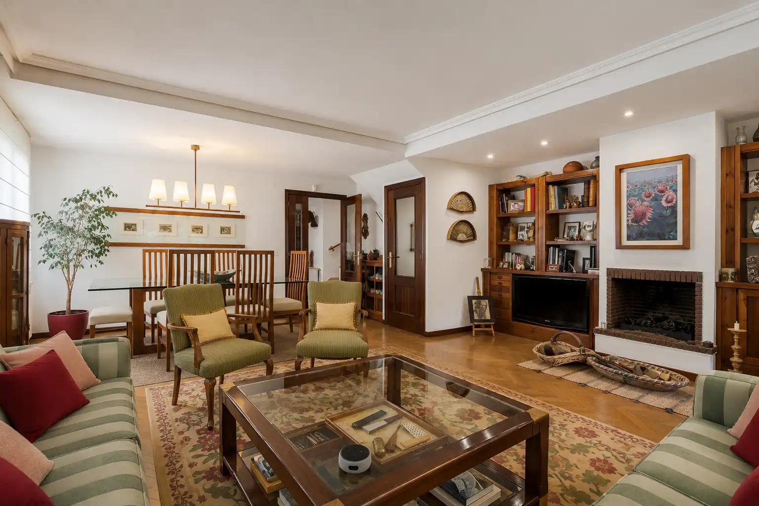 Sala d'estar de Casa adosada en venda en Algete amb Calefacció, Jardí privat i Terrassa