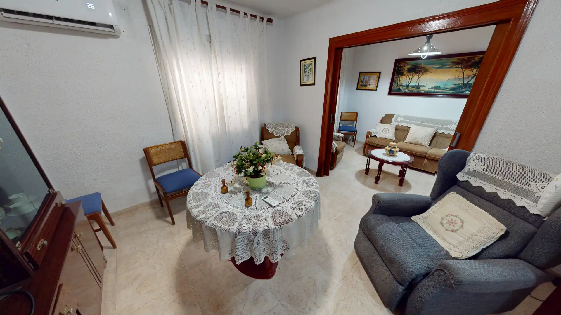 Sala de estar de Piso en venta en Alicante / Alacant con Aire acondicionado y Amueblado