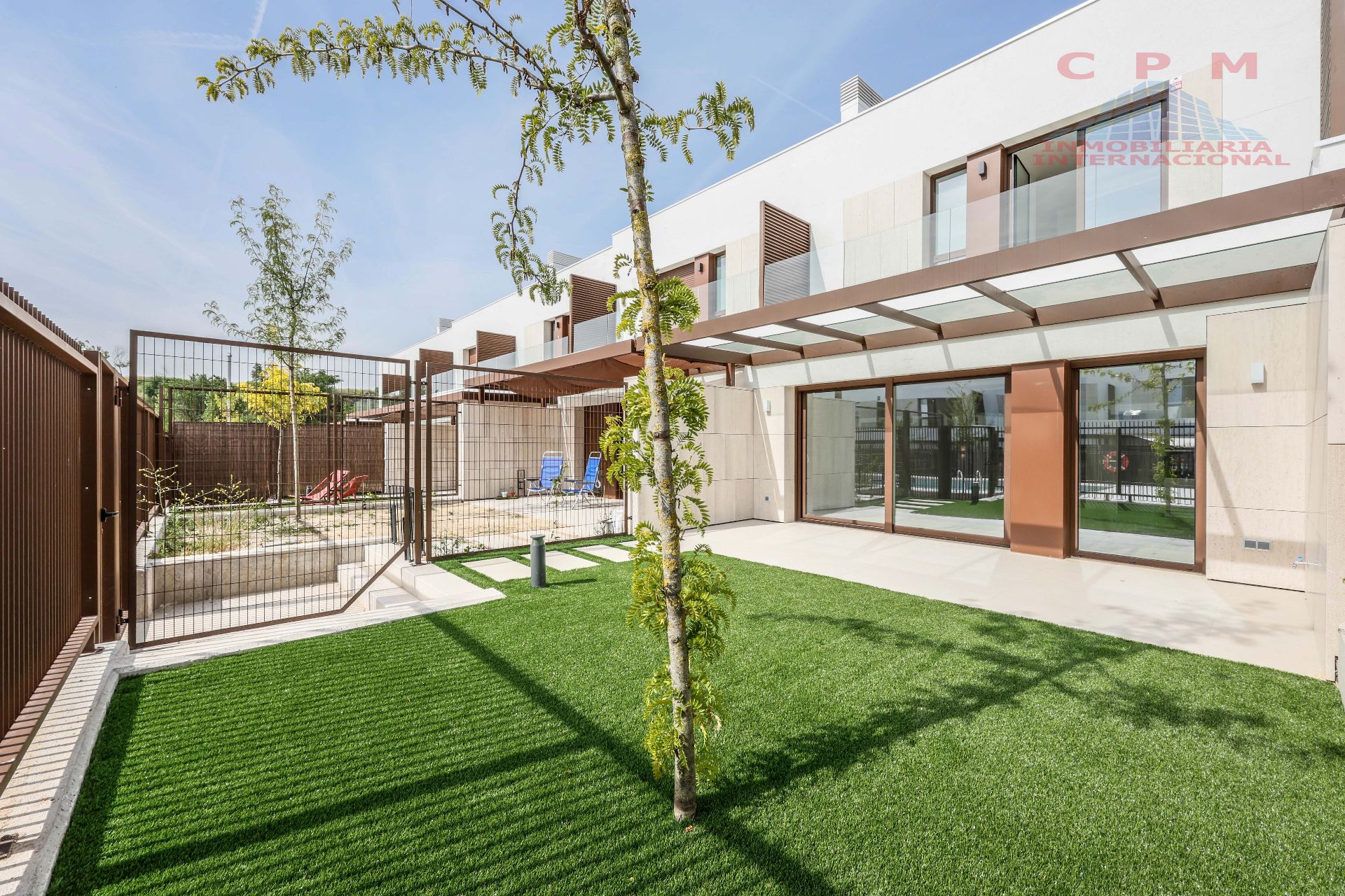 Garden of Single-family semi-detached to rent in  Madrid Capital  with Air Conditioner, Heating and Parquet flooring