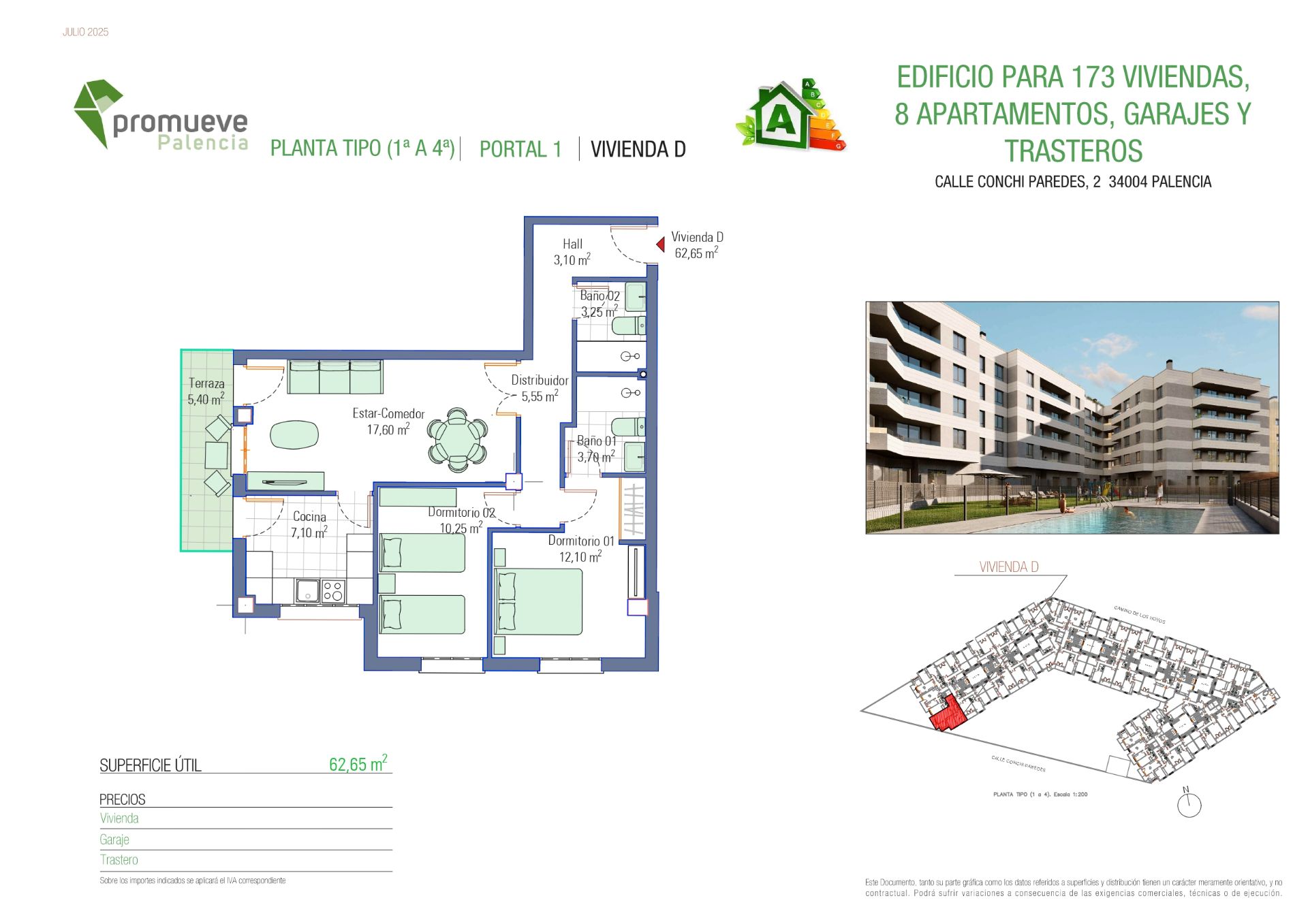 Flat for sale in Palencia Capital  with Private garden, Terrace and Storage room