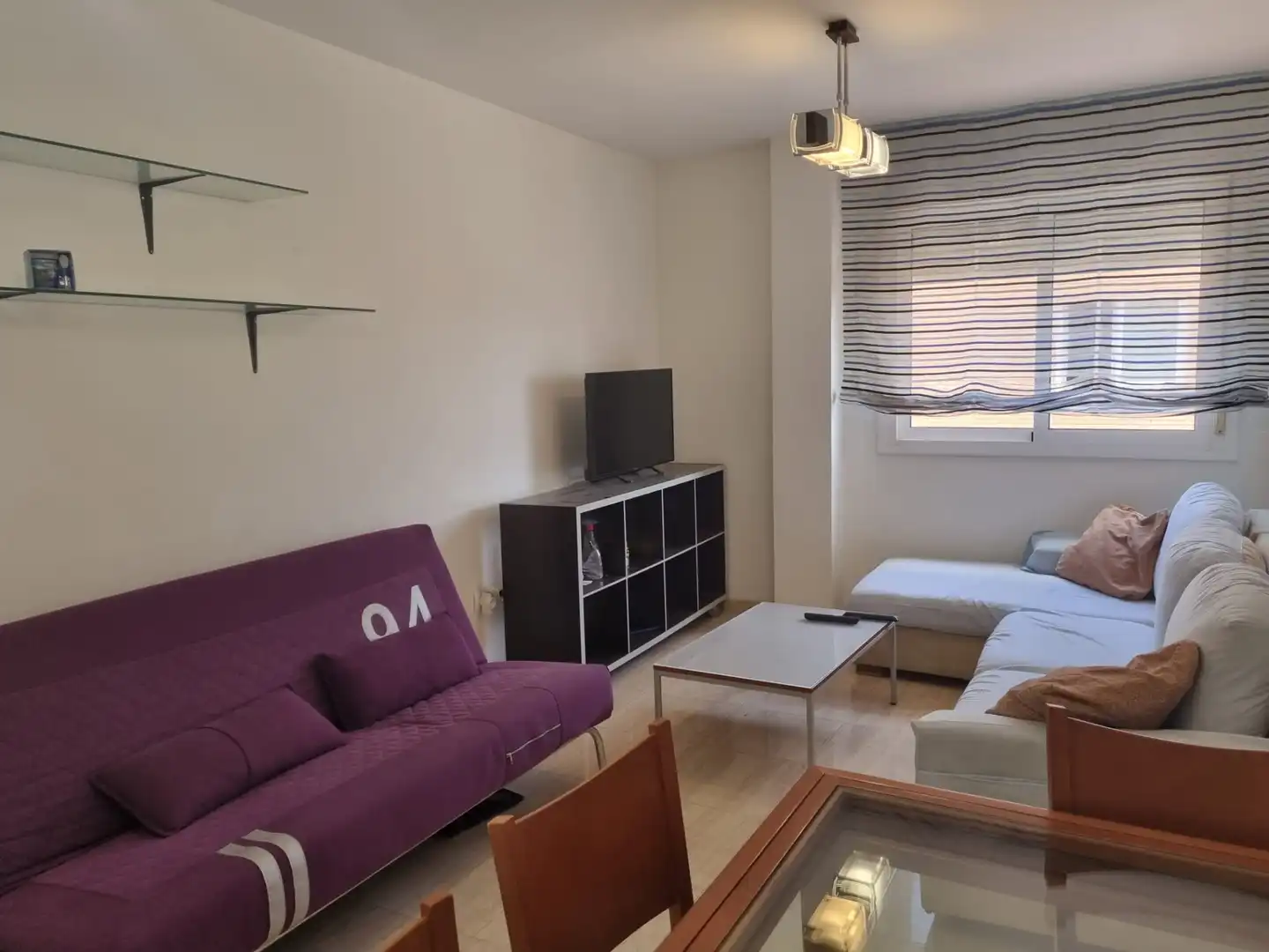 Living room of Flat for rent in Roquetas de Mar  with Air Conditioner, Heating and Furnished
