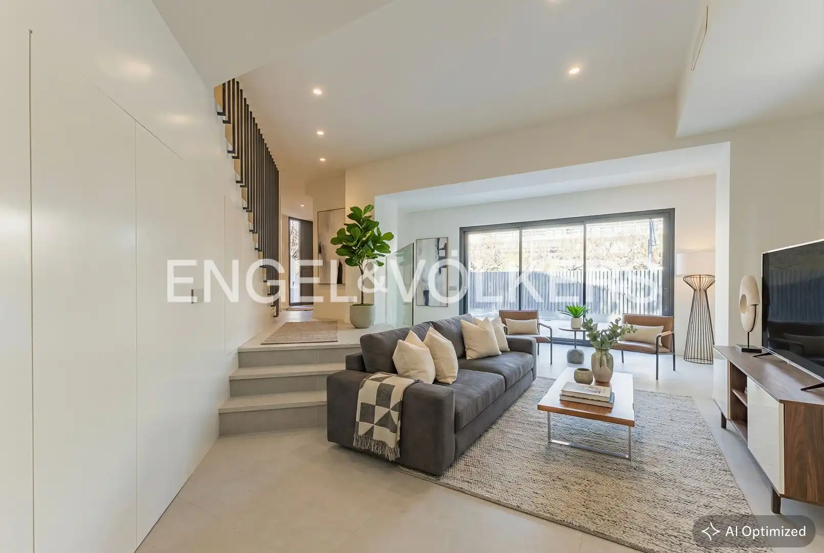 Sala de estar de Casa o chalet en venta en Sant Cugat del Vallès con Calefacción, Jardín privado y Parquet