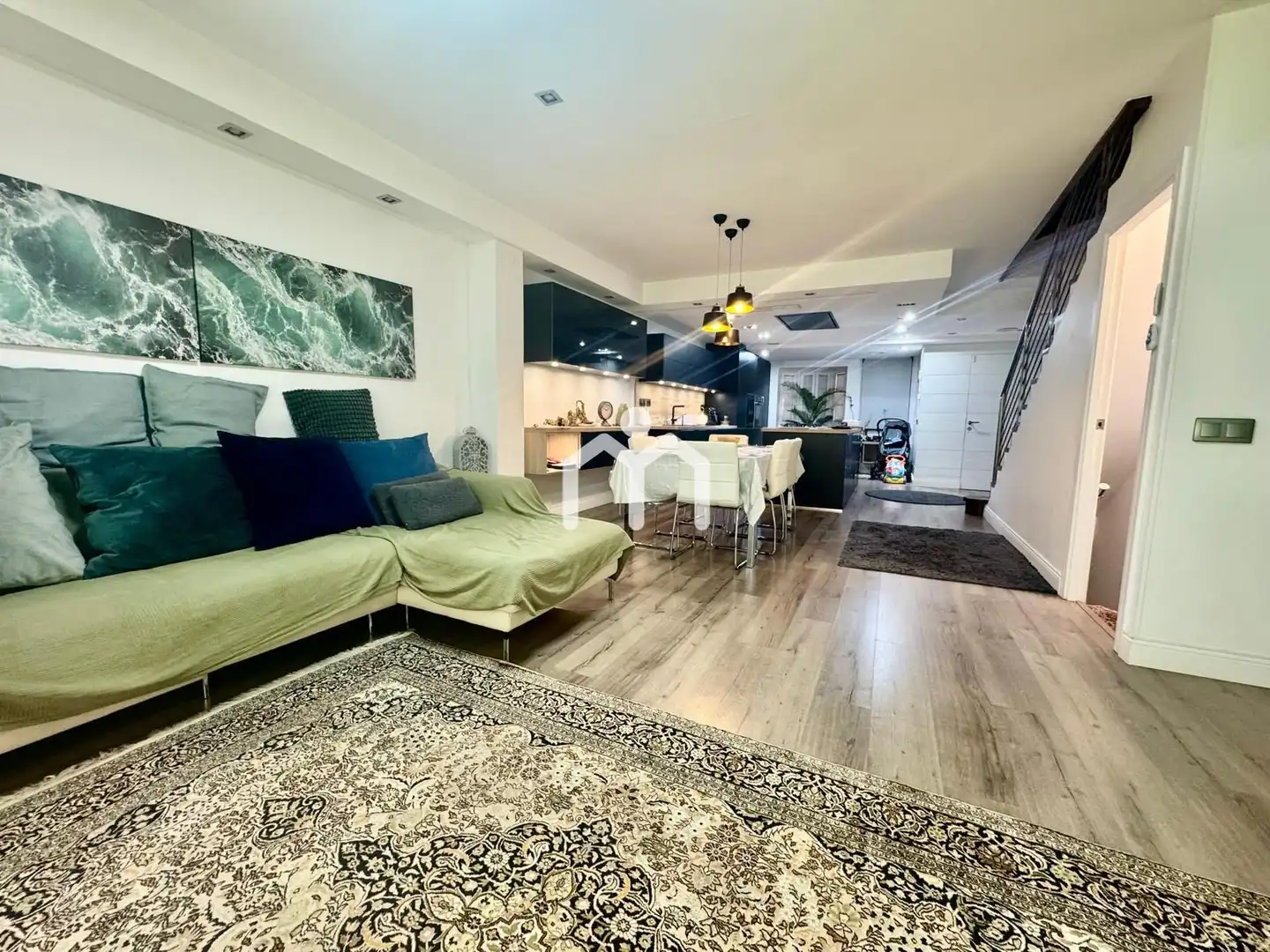 Sala de estar de Casa o chalet en venta en Badalona con Aire acondicionado, Calefacción y Jardín privado