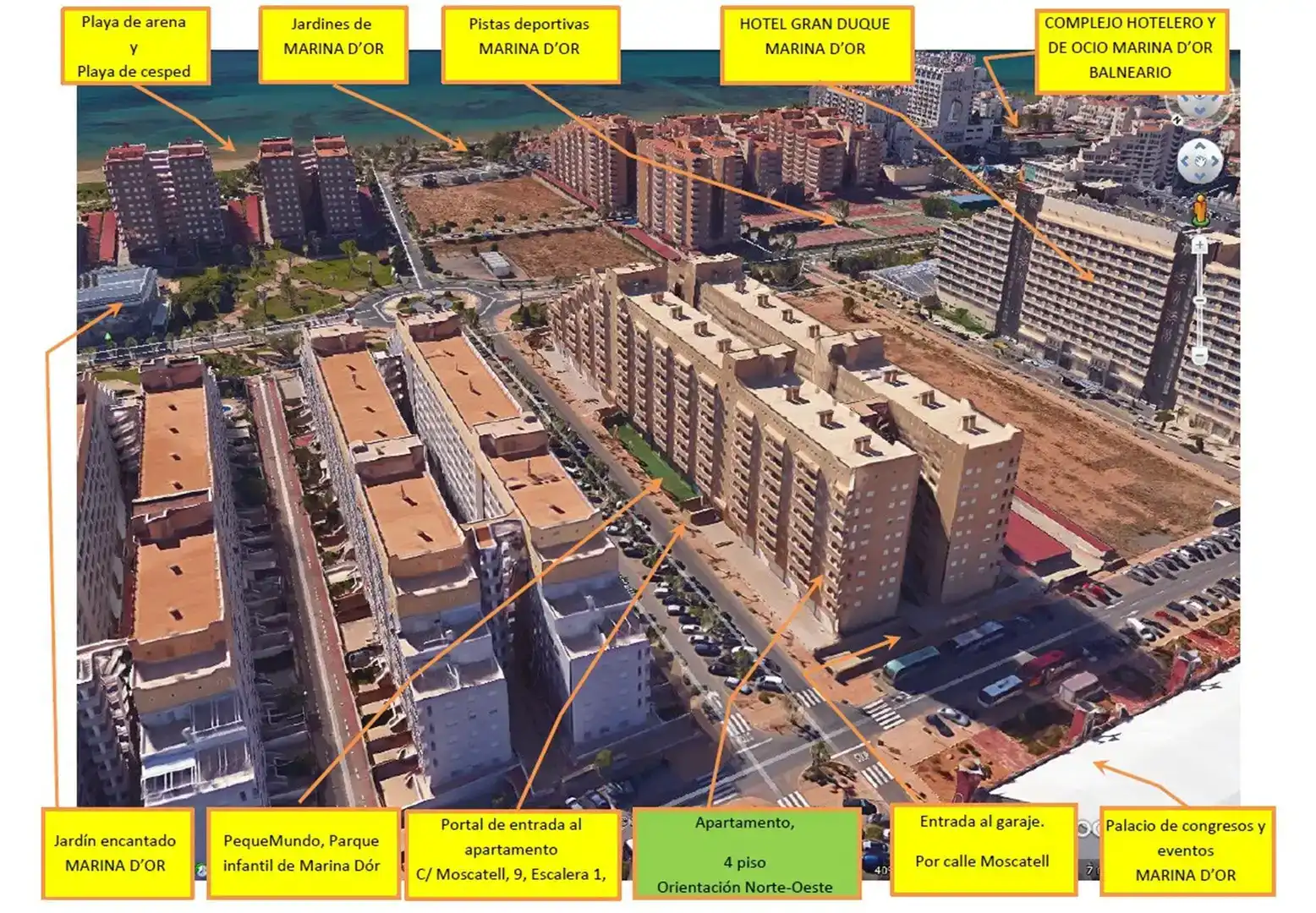 Vista exterior de Piso de alquiler en Oropesa del Mar / Orpesa con Aire acondicionado, Piscina y Amueblado