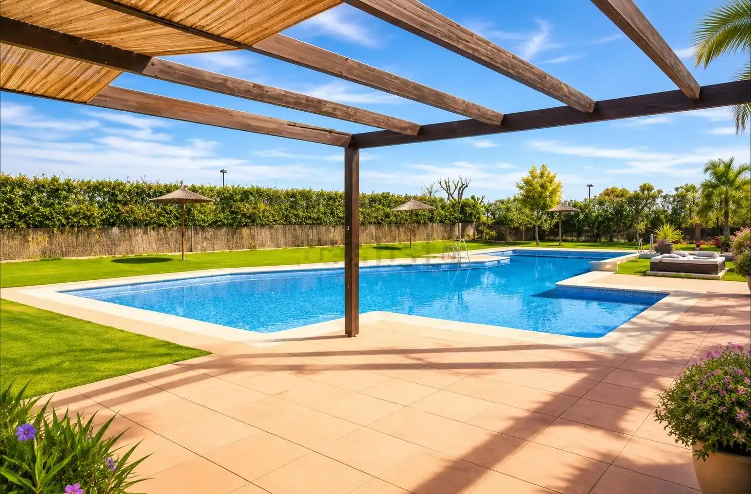 Schwimmbecken von Wohnung zum Verkauf in Murcia mit Klimaanlage, Heizung und Privatgarten