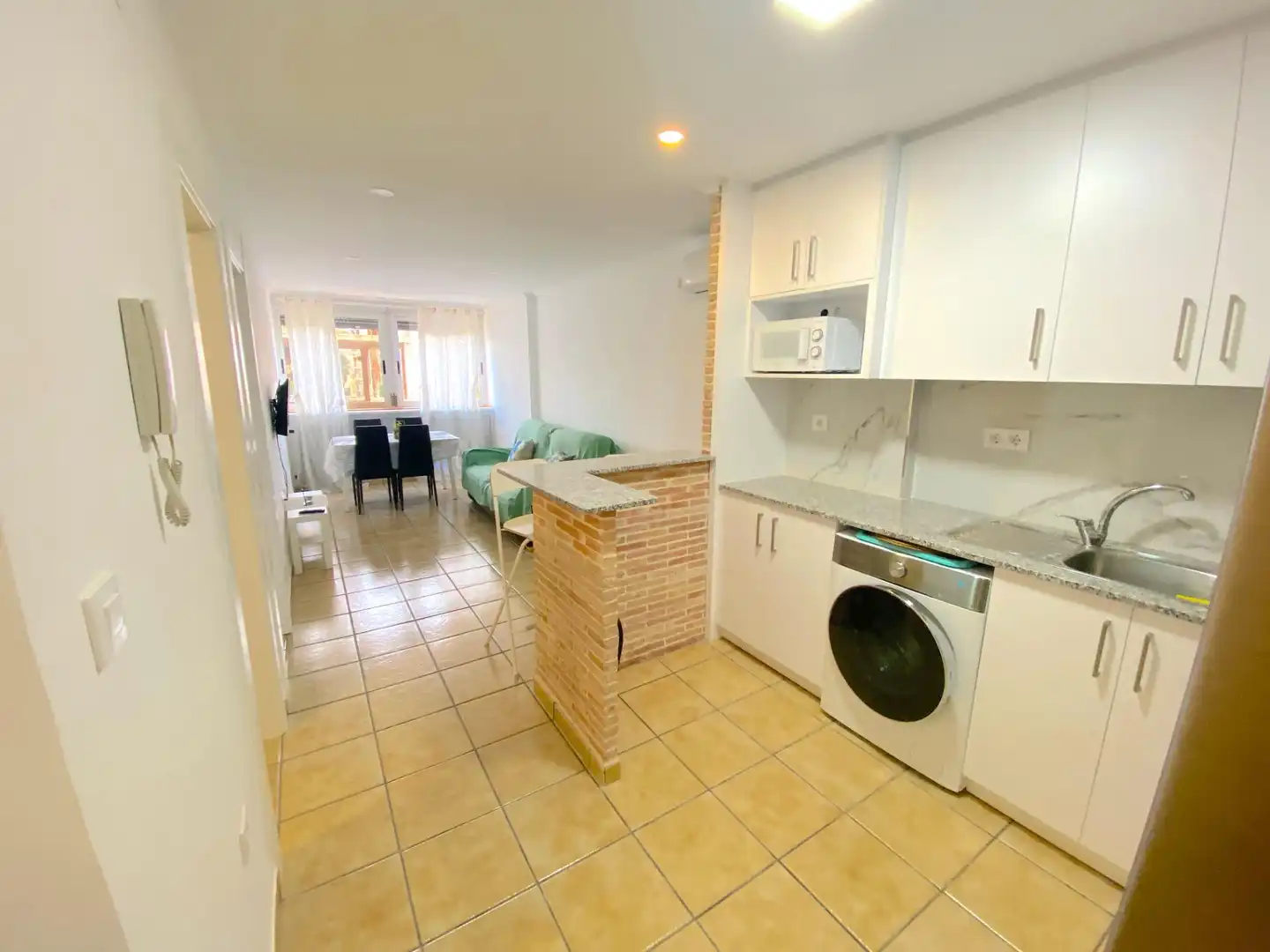 Cocina de Apartamento en venta en Mazarrón con Aire acondicionado y Balcón