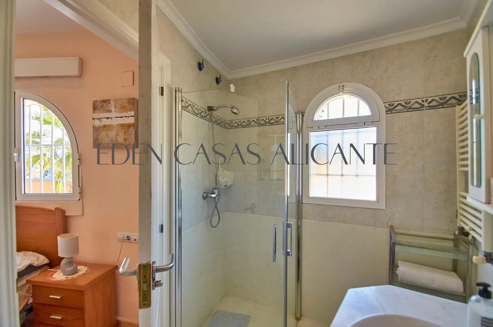Baño de Casa o chalet en venta en Villajoyosa / La Vila Joiosa con Aire acondicionado, Jardín privado y Terraza