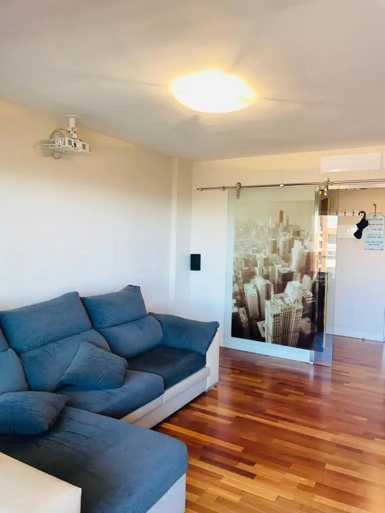 Sala d'estar de Pis de lloguer en Alicante / Alacant amb Calefacció, Jardí privat i Terrassa